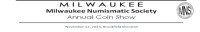 Milwaukee Numismatic Society Coin Show 2026 Brookfield 2026