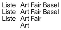 Liste Art fair Basel 2027