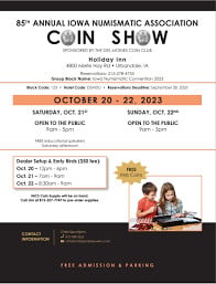 INA 2026 Convention and Coin Show Altoona 2026