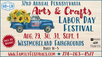 Pennsylvania Arts & Crafts Labor Day Festival Westmoreland County 2026